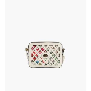 GUCCI White Flora Cutout Crossbody Bag C-A31668